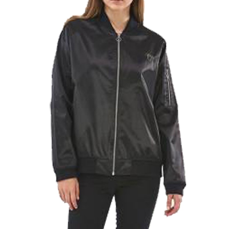Women's OK Go Satin Black Jacket Women's OK Go Satin Black Jacket
