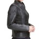 Women's Promo Scuba Casual Black Leather Jacket