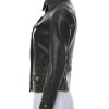 Women's Shirt Collar Style Black Leather Button Up Jacket Women's Shirt Collar Style Black Leather Button Up Jacket