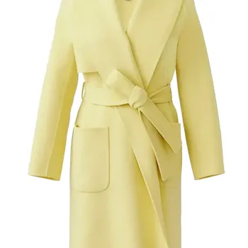Women’s Thalia Palm Line Wool Coat