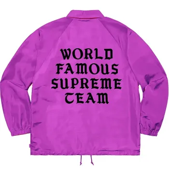 World Famous Supreme Team Purple Bomber Jacket