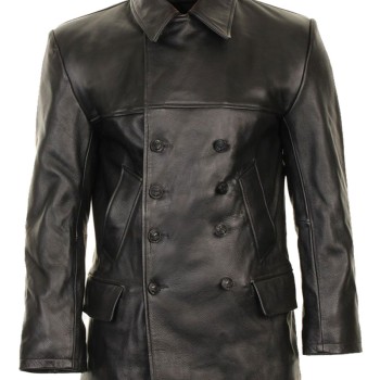 World War 2 German Leather Peacoat