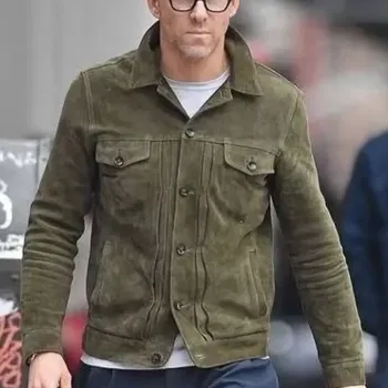 Ryan Reynolds Red Notice Green Jacket