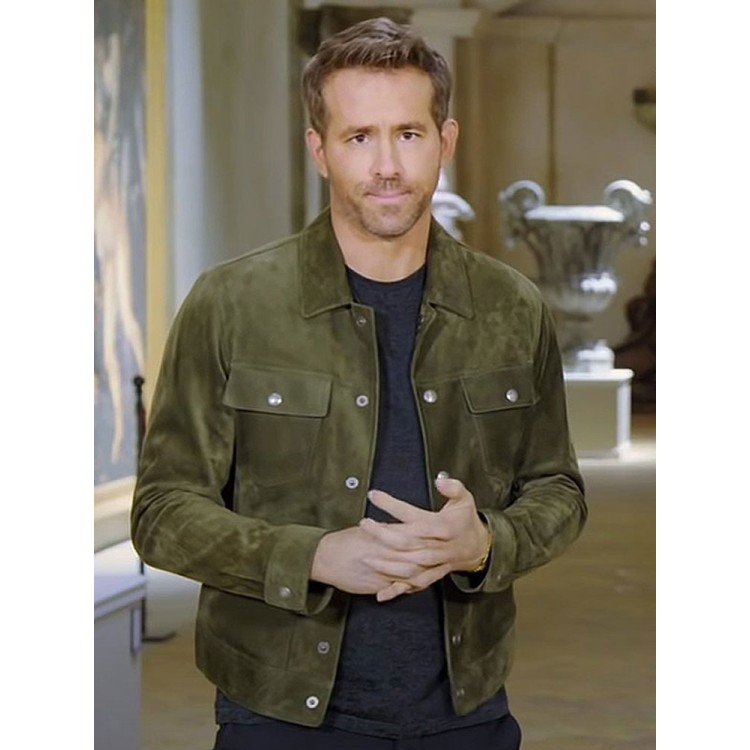 Ryan Reynolds Red Notice Green Jacket Ryan Reynolds Red Notice Green Jacket