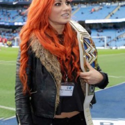 WWE Becky Lynch Shearling Leather Jacket