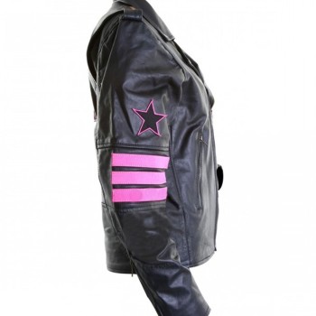 Hitman Bret Hart Motorcycle Leather Jacket