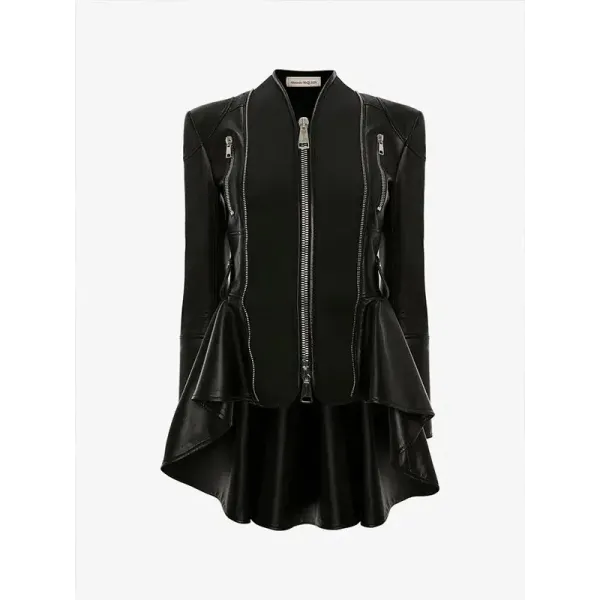 WWE Raw 2022 Elizabeth Copeland Peplum Black Jacket WWE Raw 2022 Elizabeth Copeland Peplum Black Jacket