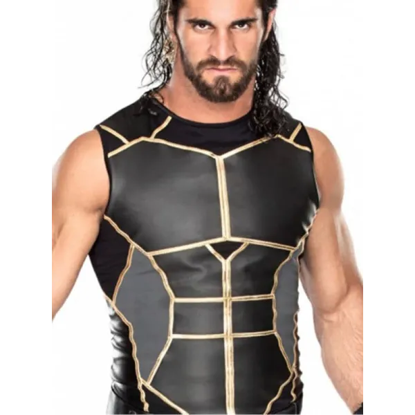 WWE Seth Rollins Leather Vest WWE Seth Rollins Leather Vest