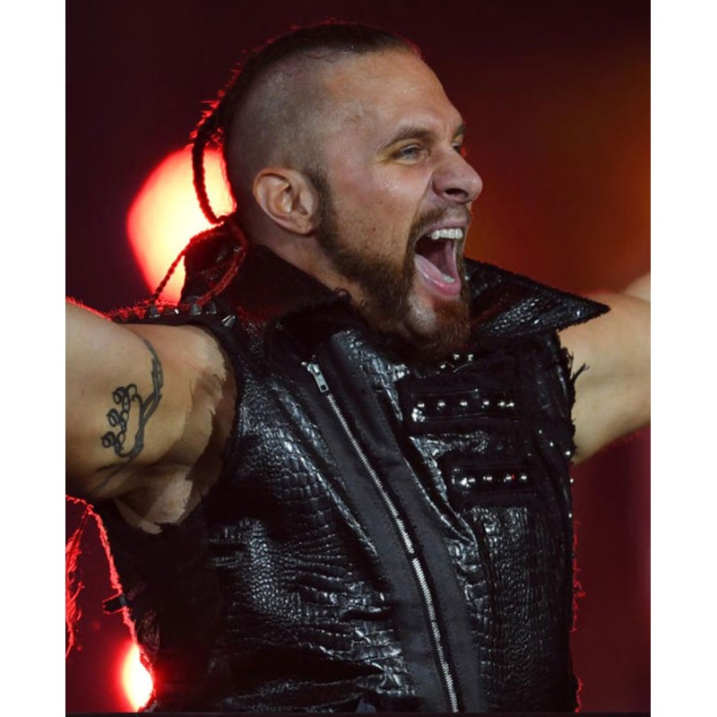 WWE Lance Archer Asymmetrical Leather Vest WWE Lance Archer Asymmetrical Leather Vest