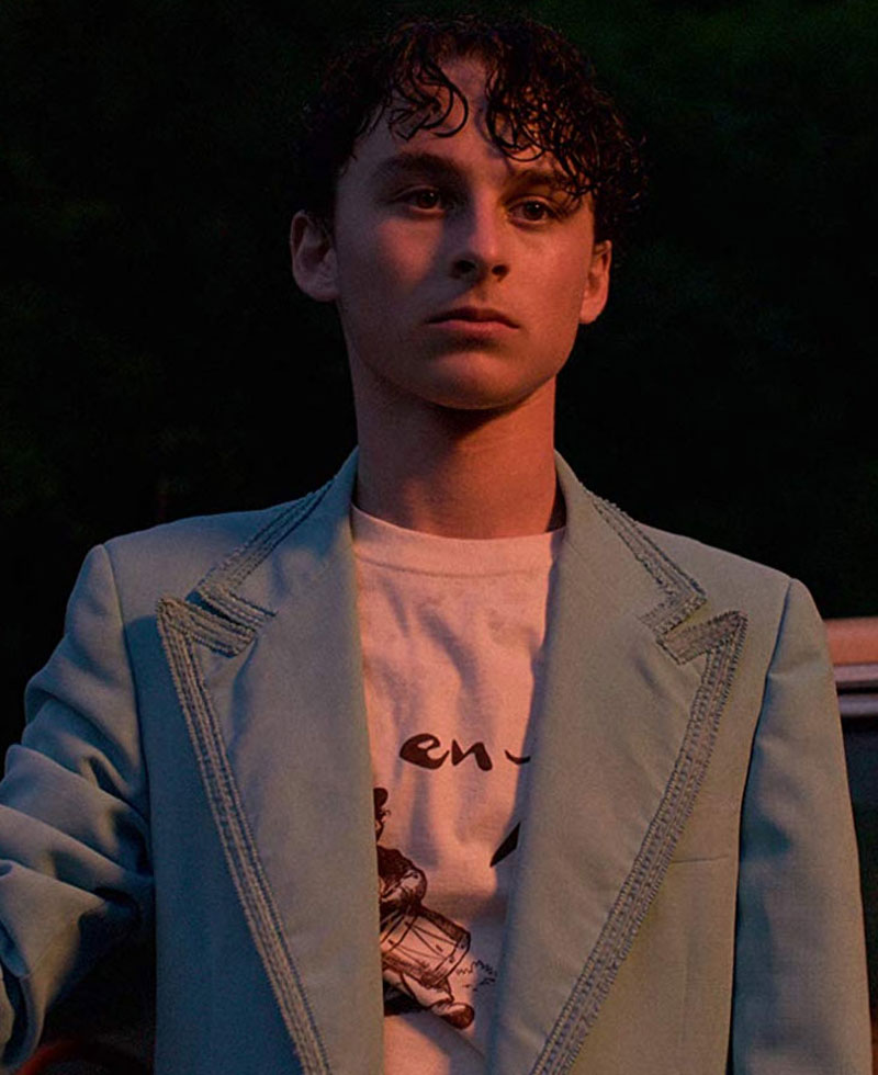 I Am Not Okay With This Blue Stanley Barber Blazer Films Jackets