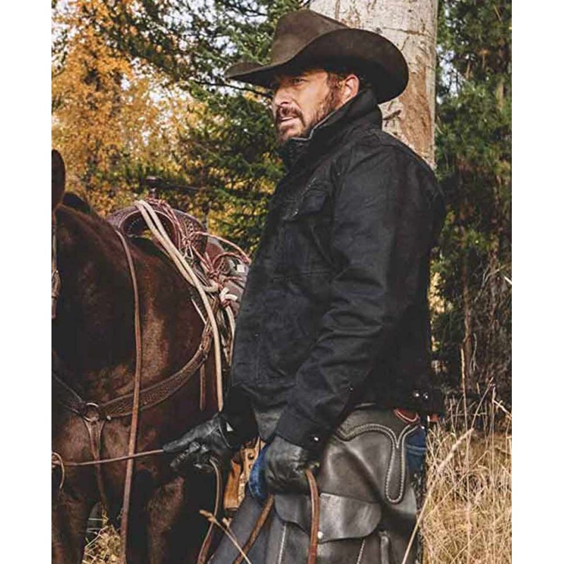 Yellowstone Cole Hauser Black Jacket Yellowstone Cole Hauser Black Jacket