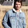 Yellowstone Luke Grimes Blue Denim Shearling Jacket