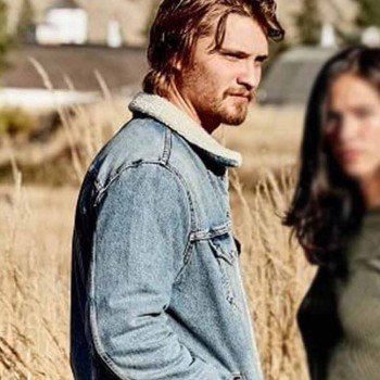 Yellowstone Luke Grimes Blue Denim Shearling Jacket