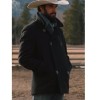 Yellowstone Ryan Bingham Black Peacoat Yellowstone Ryan Bingham Black Peacoat