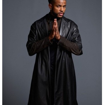 Trevor Jackson SuperFly Black Leather Coat 