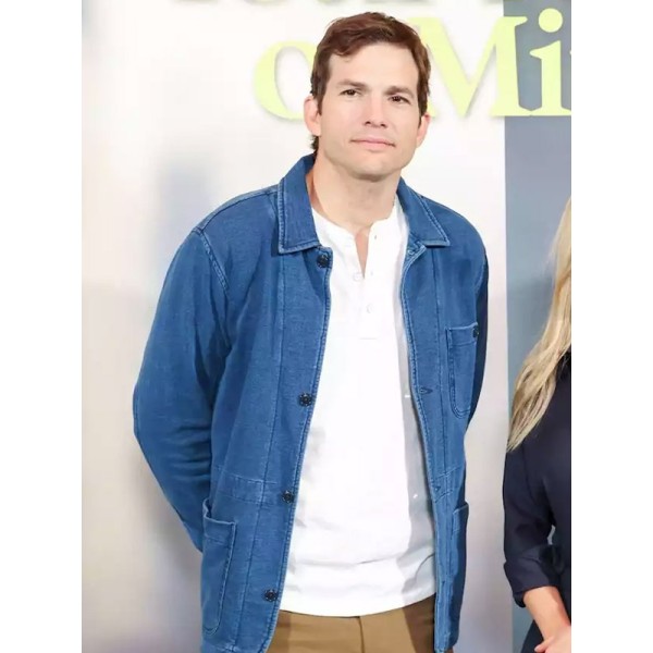 Your Place or Mine 2023 Ashton Kutcher Denim Jacket Your Place or Mine 2023 Ashton Kutcher Denim Jacket