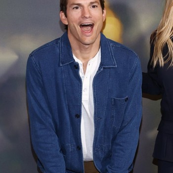 Your Place or Mine 2023 Ashton Kutcher Denim Jacket