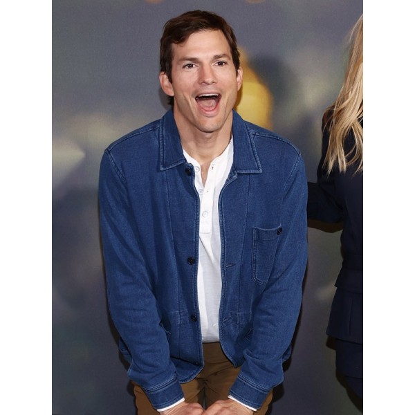 Your Place or Mine 2023 Ashton Kutcher Denim Jacket