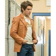 Zac Efron Extremely Wicked Tan Brown Leather Jacket