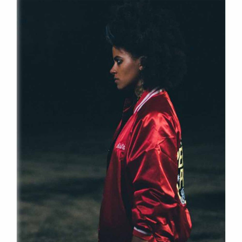 Zazie Beetz Slice Astrid Red Jacket Zazie Beetz Slice Astrid Red Jacket