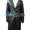 Zoe Kravitz High Fidelity Black Leather Coat