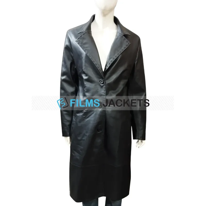 Zoe Kravitz High Fidelity Black Leather Coat Zoe Kravitz High Fidelity Black Leather Coat
