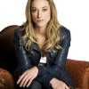 Lauren Lewis Lost Girl Zoie Palmer Blue Leather Jacket Lauren Lewis Lost Girl Zoie Palmer Blue Leather Jacket