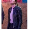 Zombieland Double Tap Emma Stone Biker Leather Jacket Zombieland Double Tap Emma Stone Biker Leather Jacket