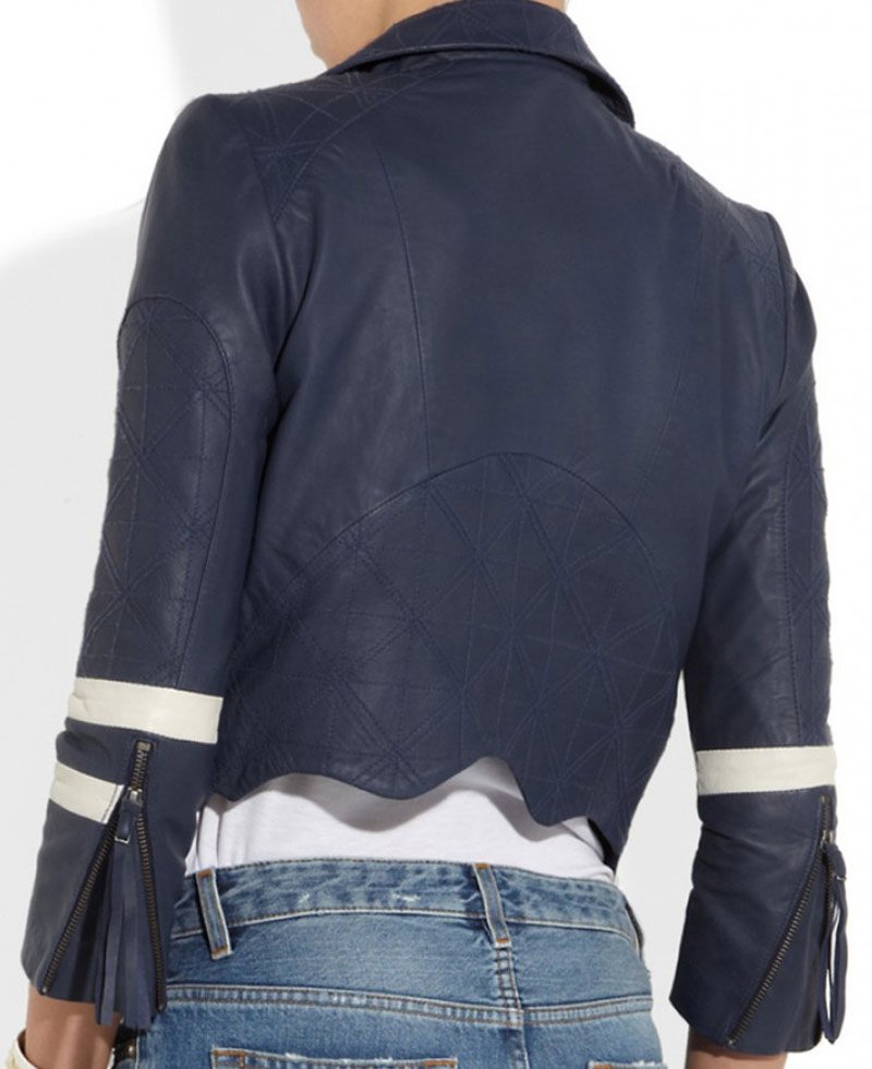 Agents of S.H.I.E.L.D. Chloe Bennet Blue Leather Jacket