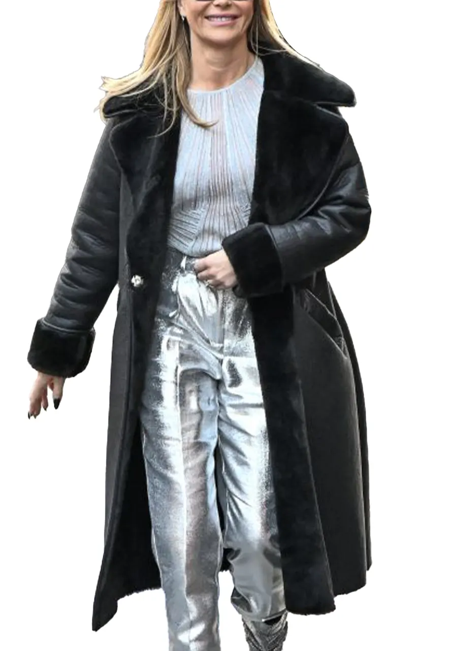 Amanda Holden Shearling Winter Coat