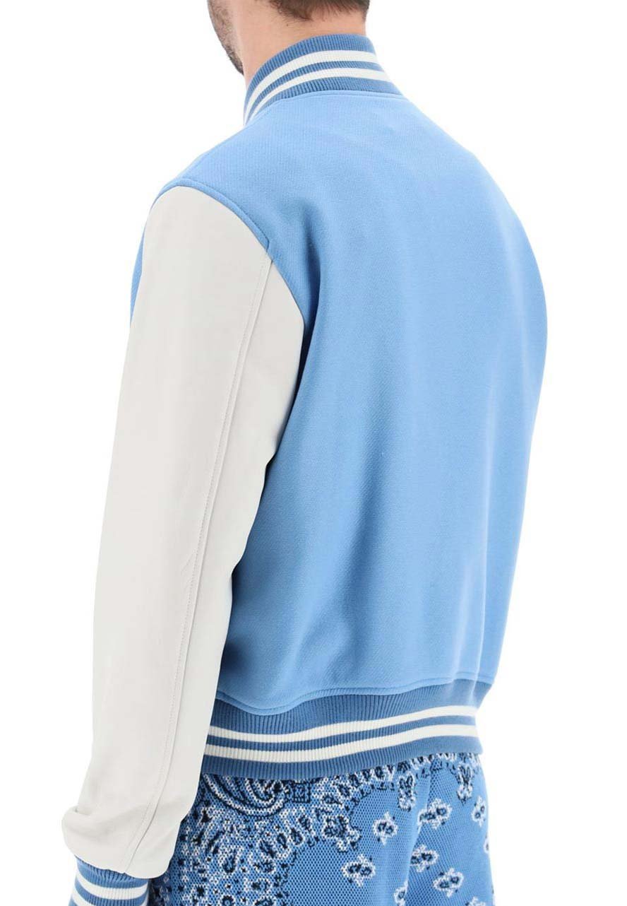 Amiri Blue Varsity Jacket
