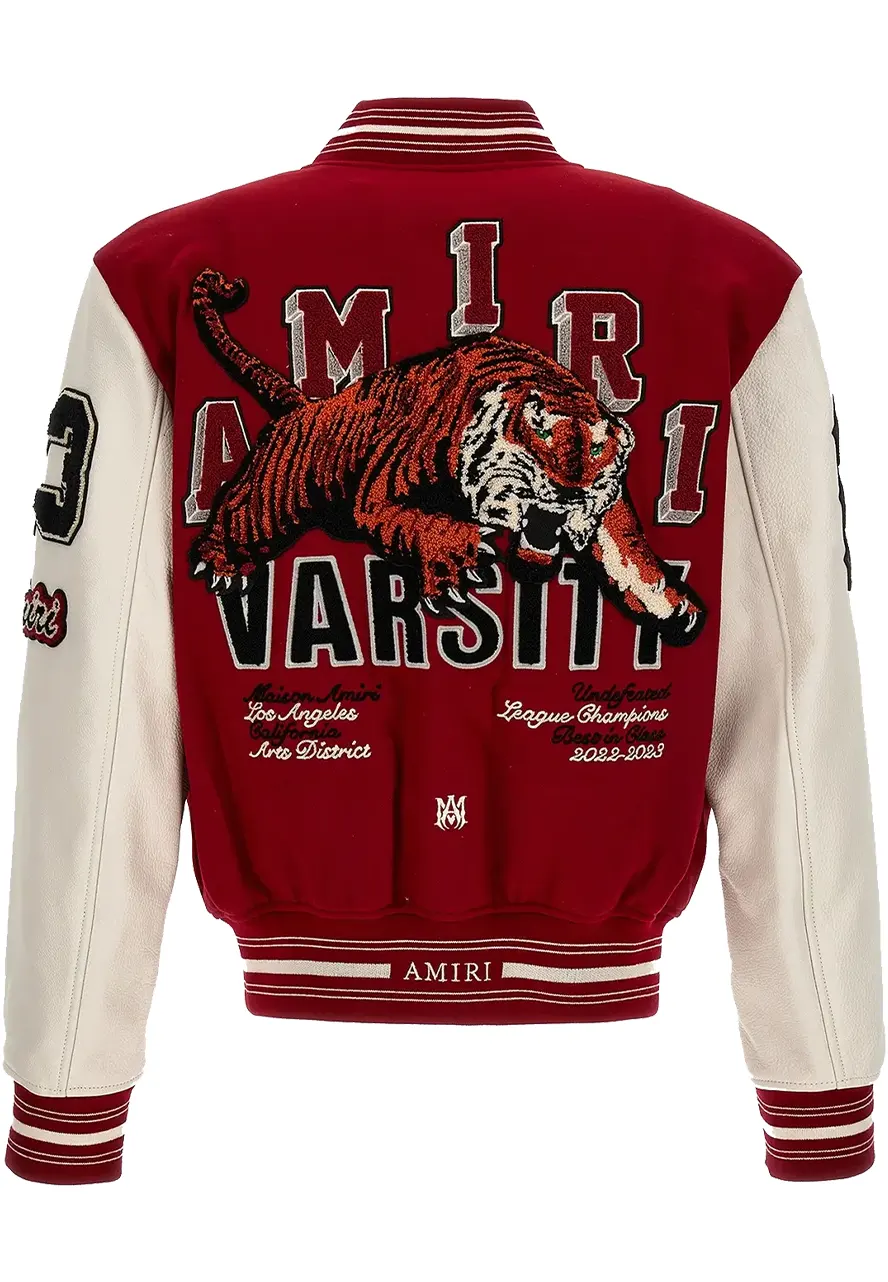Amiri Red Varsity Jacket