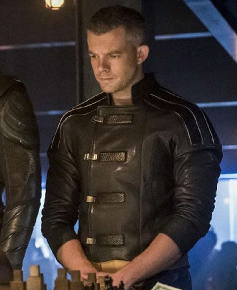 Crisis On Earth X Russell Tovey Leather Jacket