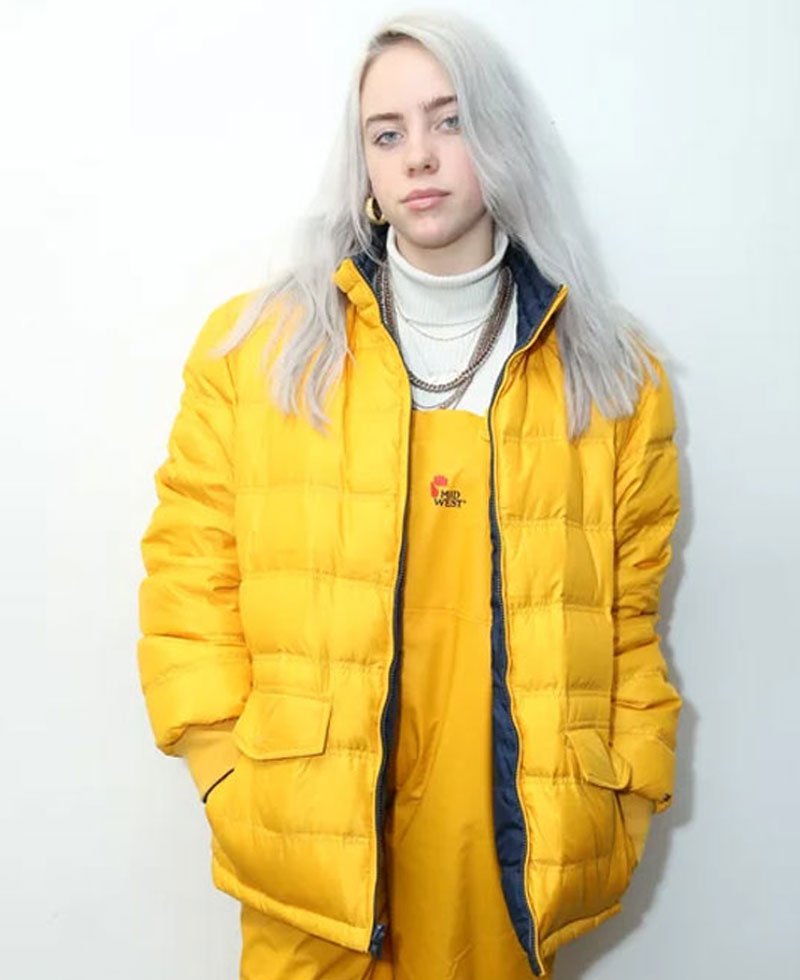 Billie Eilish Singer Yellow Jacket