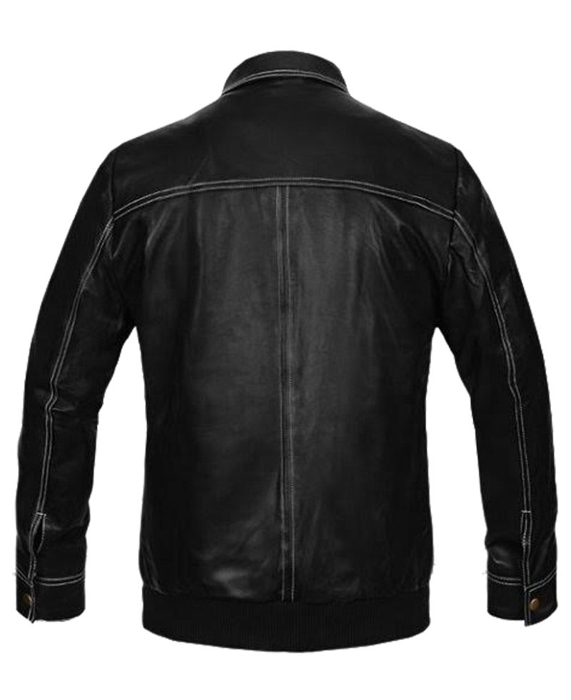 Bruce Willis A Good Day to Die Hard Black Leather Jacket