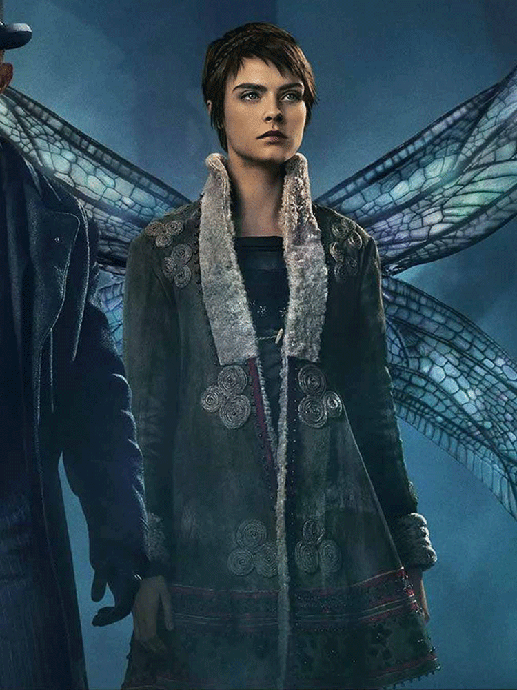Carnival Row Cara Delevingne Shearling Coat Carnival Row Cara Delevingne Shearling Coat