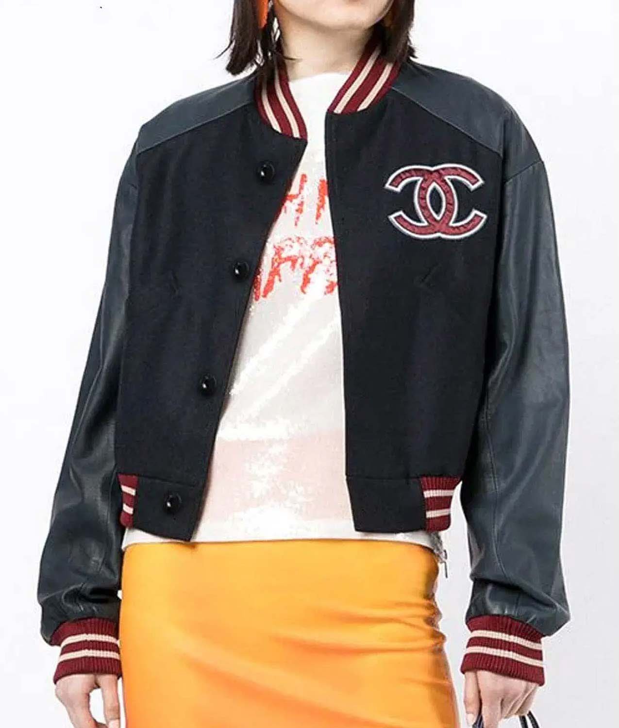 Chanel Coco CC Varsity Wool Jacket