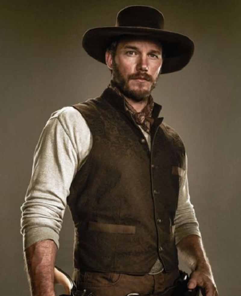 Chris Pratt The Magnificent Seven Brown Vest