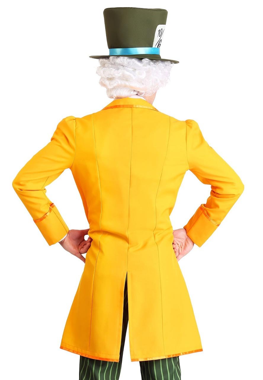 Classic Mad Hatter Costume Yellow Coat