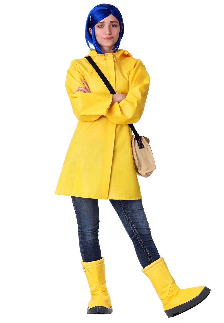 Coraline Adult Costume Yellow Coat