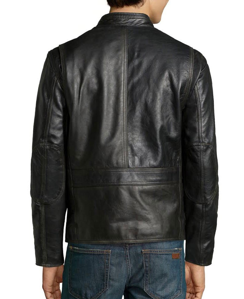 Daddy's Home Mark Wahlberg Black Leather Jacket