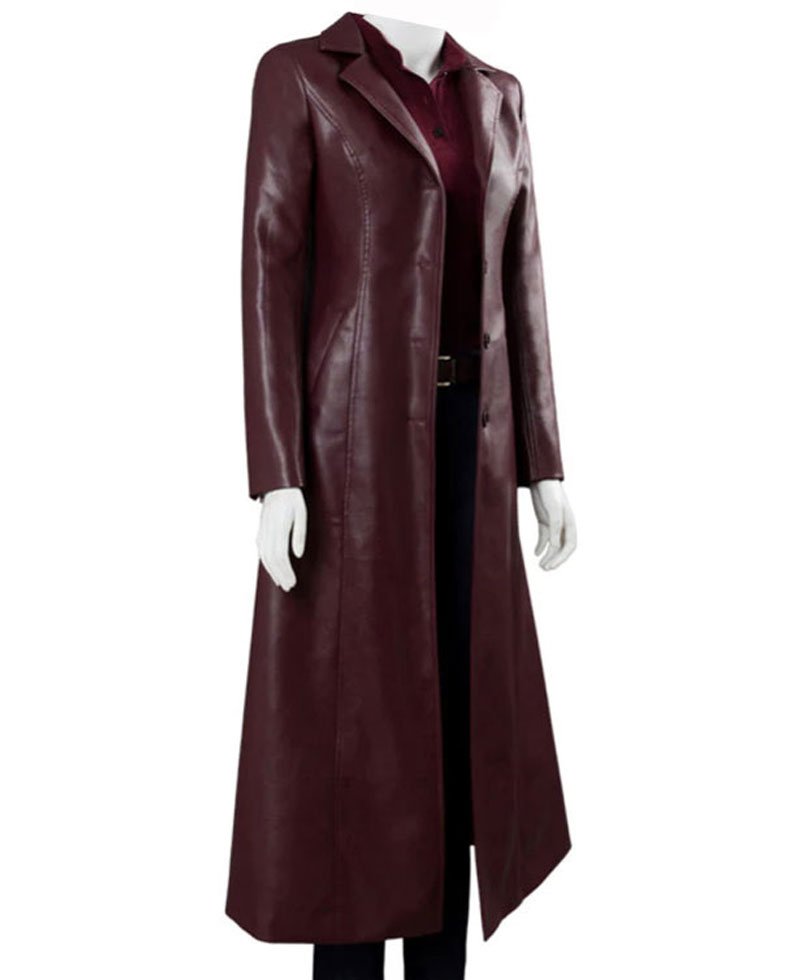 Dark Phoenix Sophie Turner Leather Coat