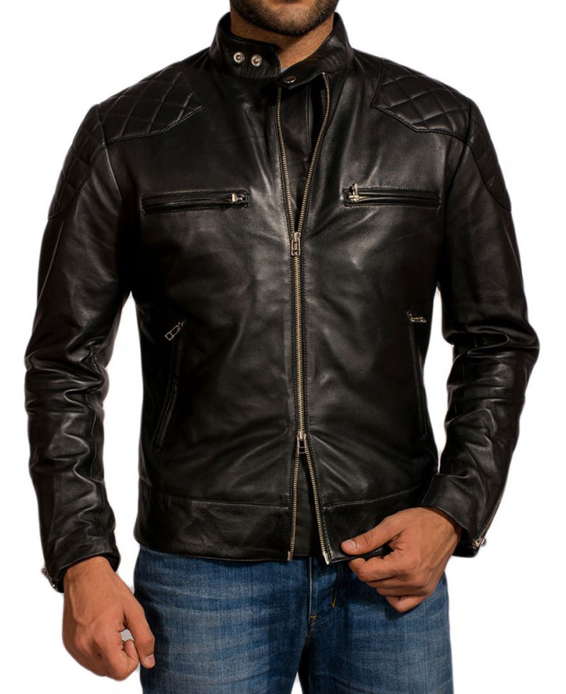 David Beckham Motorcycle Jacket Biker David Beckham Motorcycle Jacket