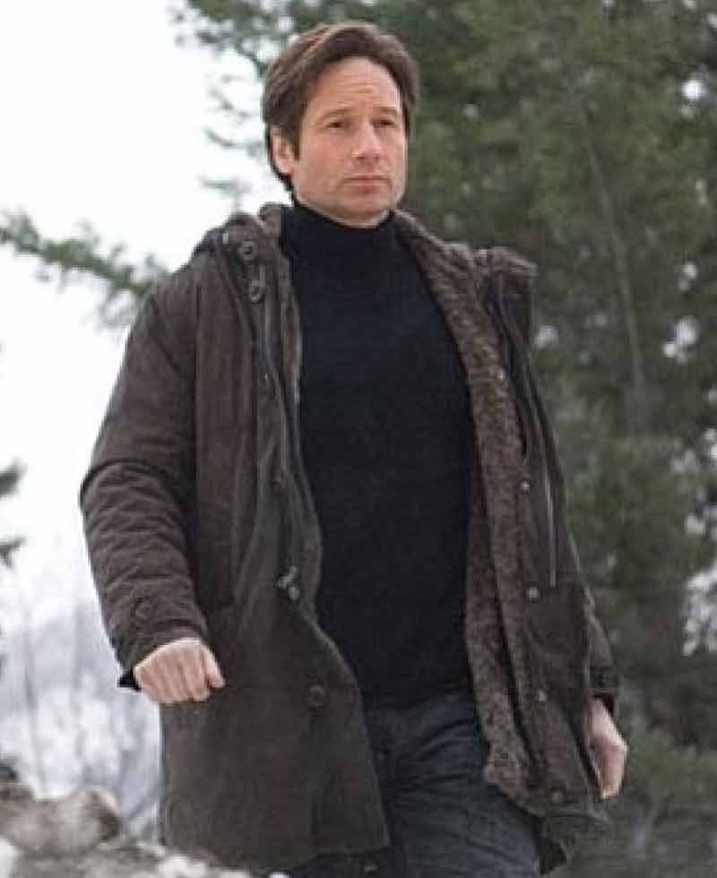 The X-Files David Duchovny Shearling Coat