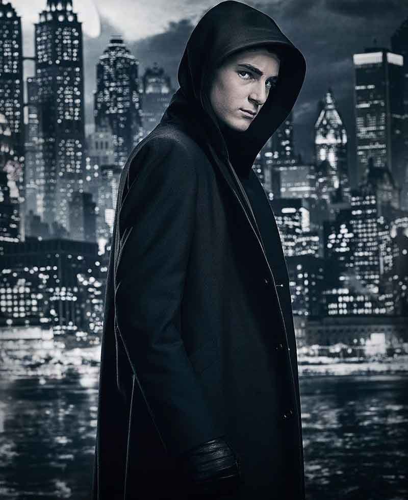 David Mazouz Gotham Season 5 Coat with Hoodie