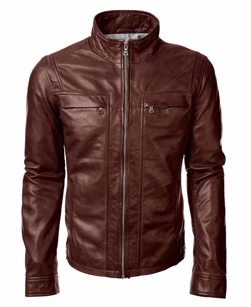 Arrow John Diggle Brown Leather Jacket
