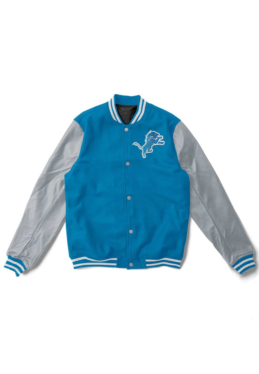 Detroit Lions Varsity Light Blue Jacket