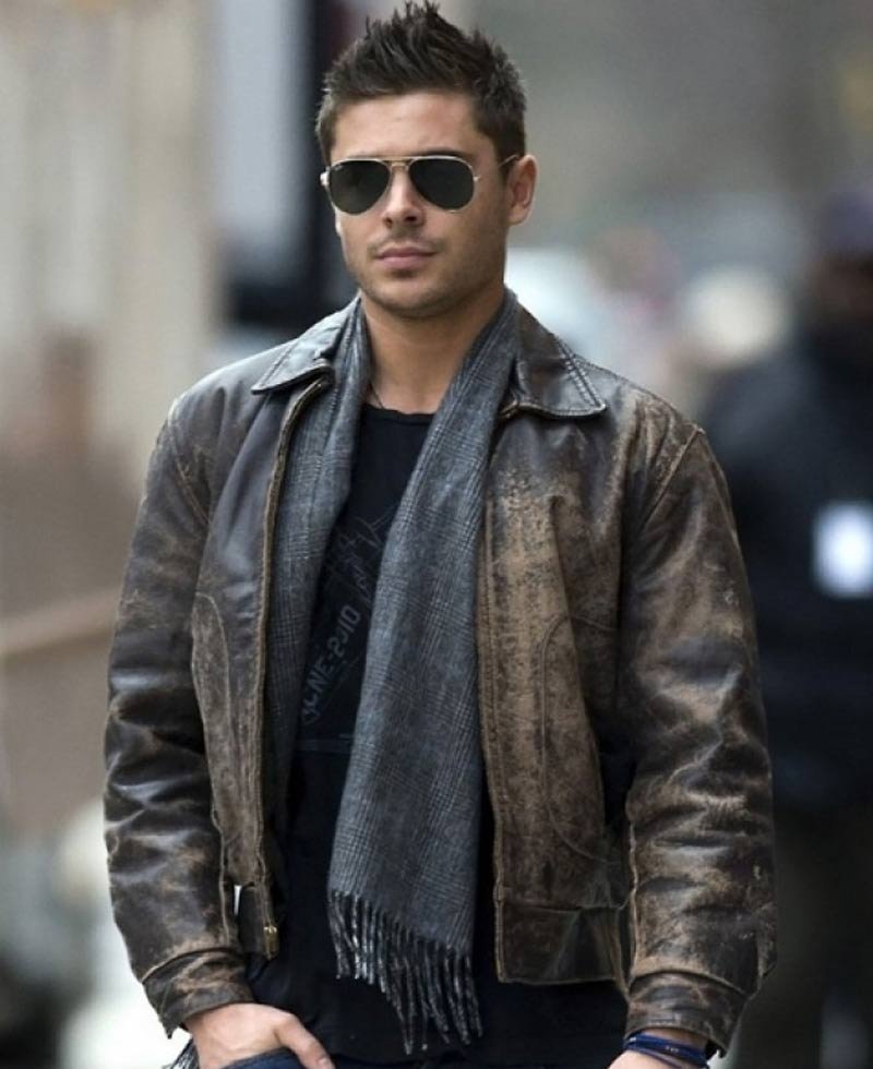 Zac Efron New Year's Eve Paul Leather Jacket