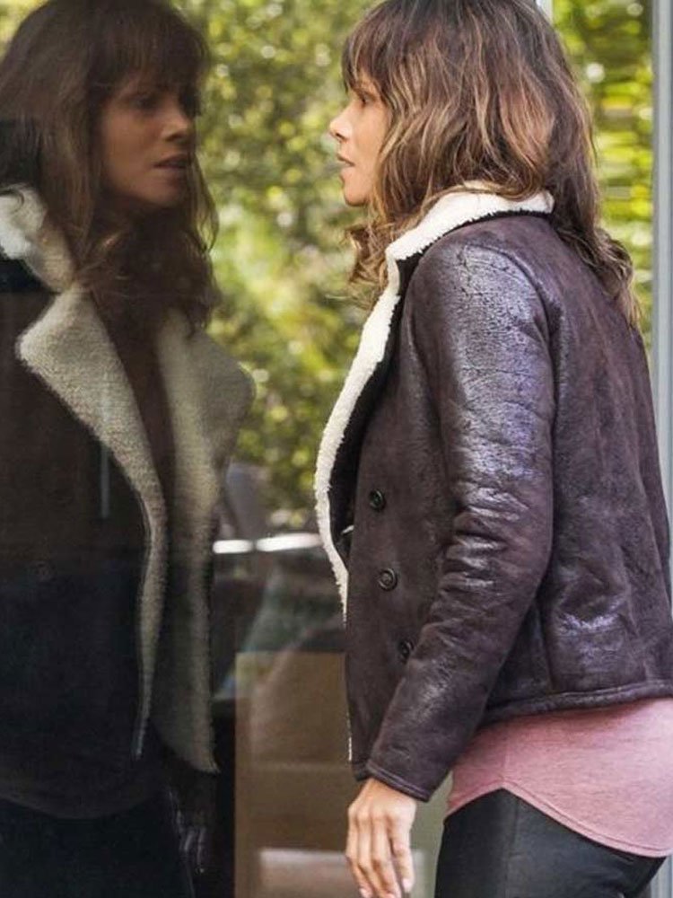 Extant Halle Berry Brown Leather Jacket