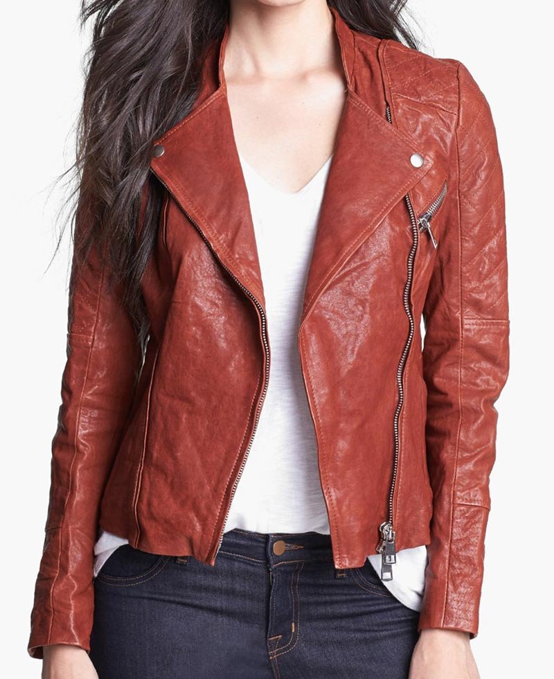 Dakota Johnson Fifty Shades of Grey Brown Leather Jacket